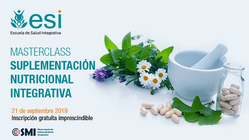 La Masterclass de Suplementación Nutricional Integrativa, que se celebrará el 21 de septiembre de 2019, contará con el Observatorio de Medicina Integrativa como uno de sus colaboradores.