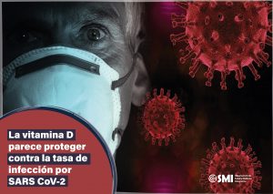 La vitamina D parece proteger  contra la tasa de infección por SARS CoV-2