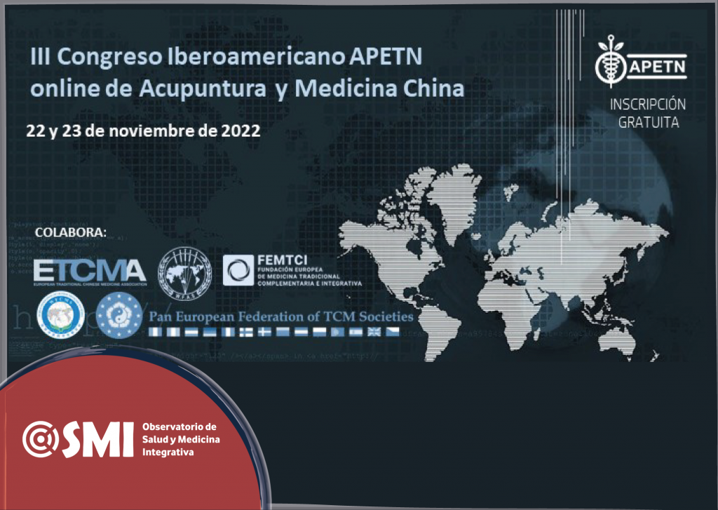 OSMI, nuevamente colaborador del ? III CONGRESO IBEROAMERICANO APETN ONLINE DE ACUPUNTURA Y MEDICINA CHINA